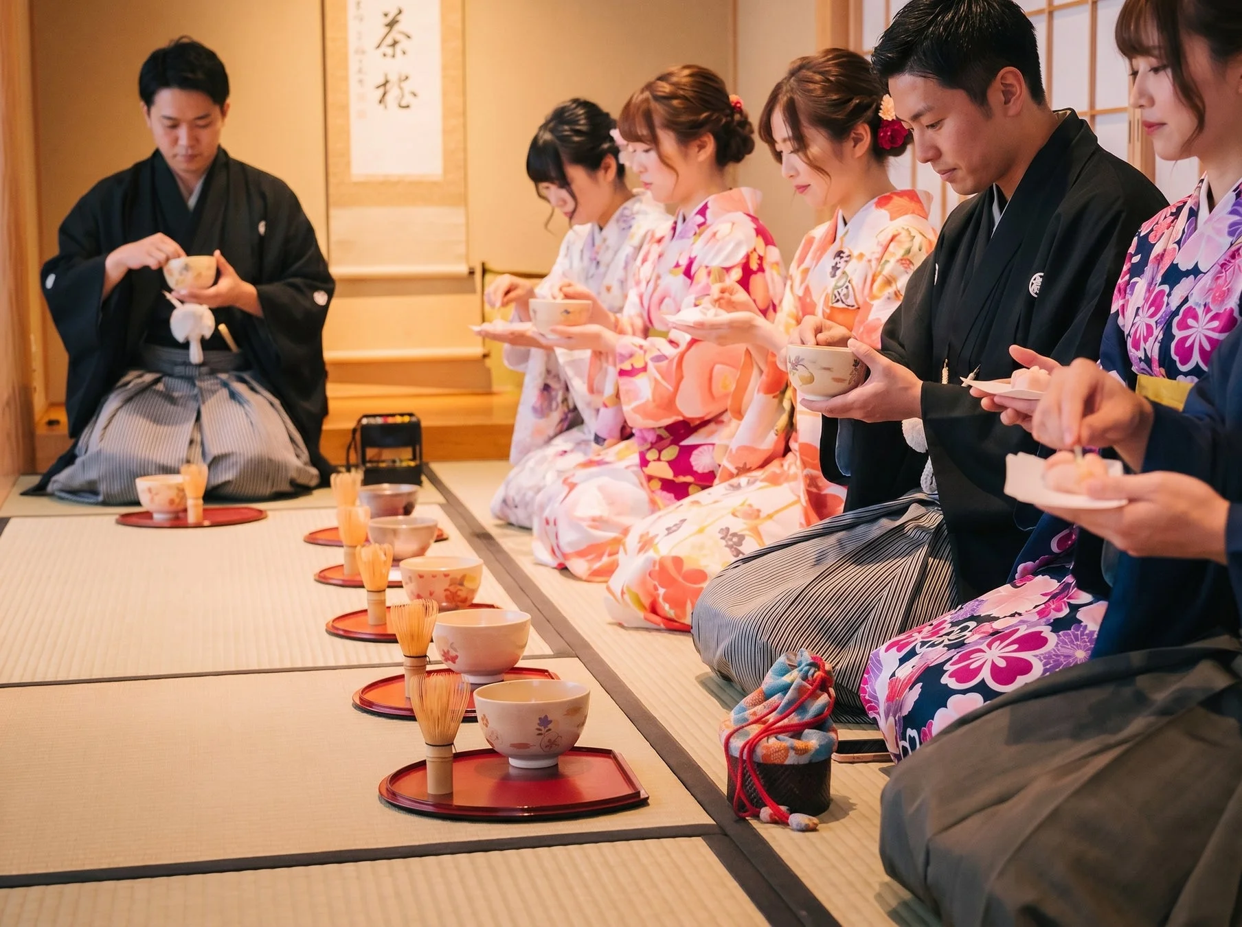 茶道体験の様子