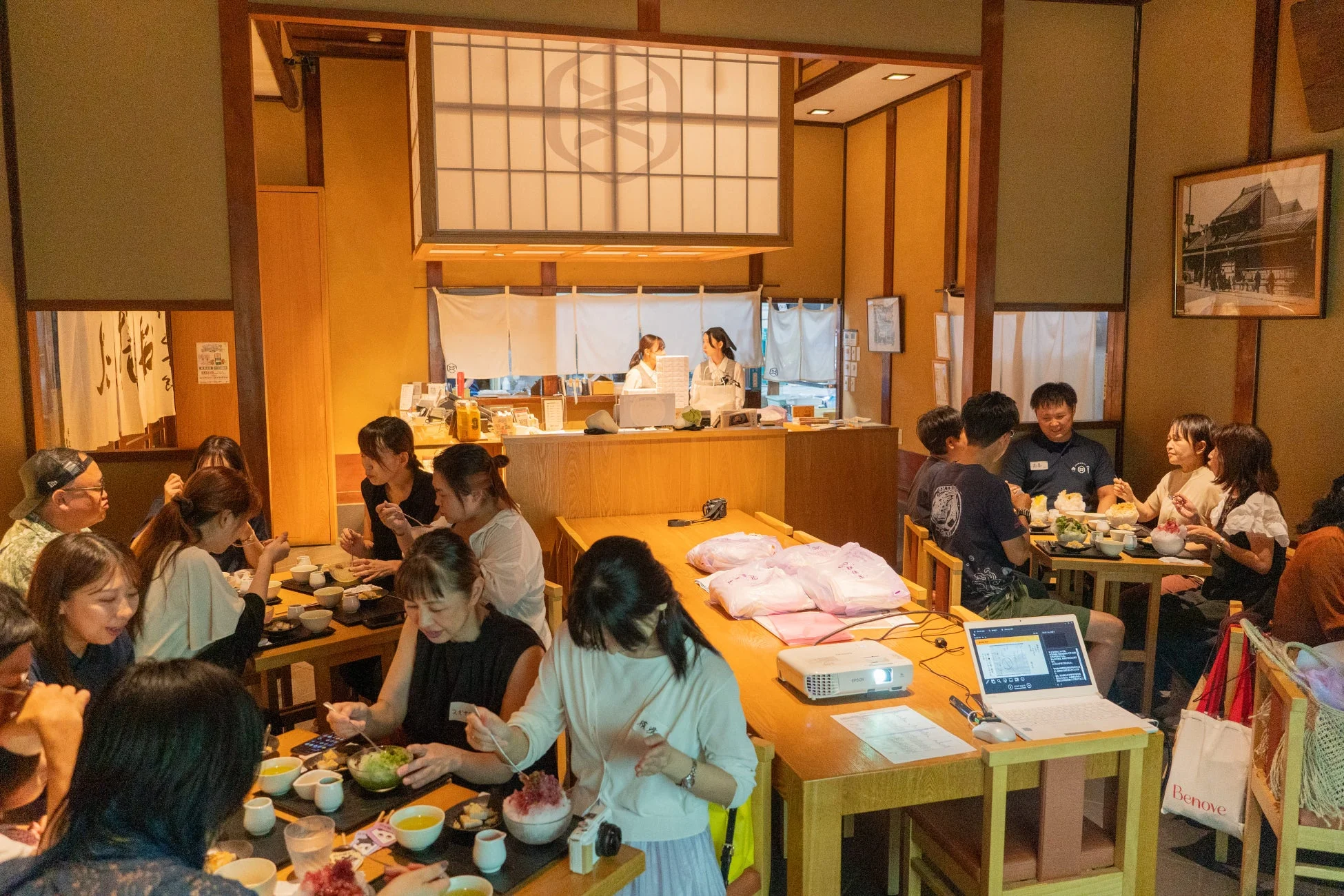 和風カフェでの交流
