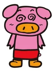 ブタメンくんのイラスト