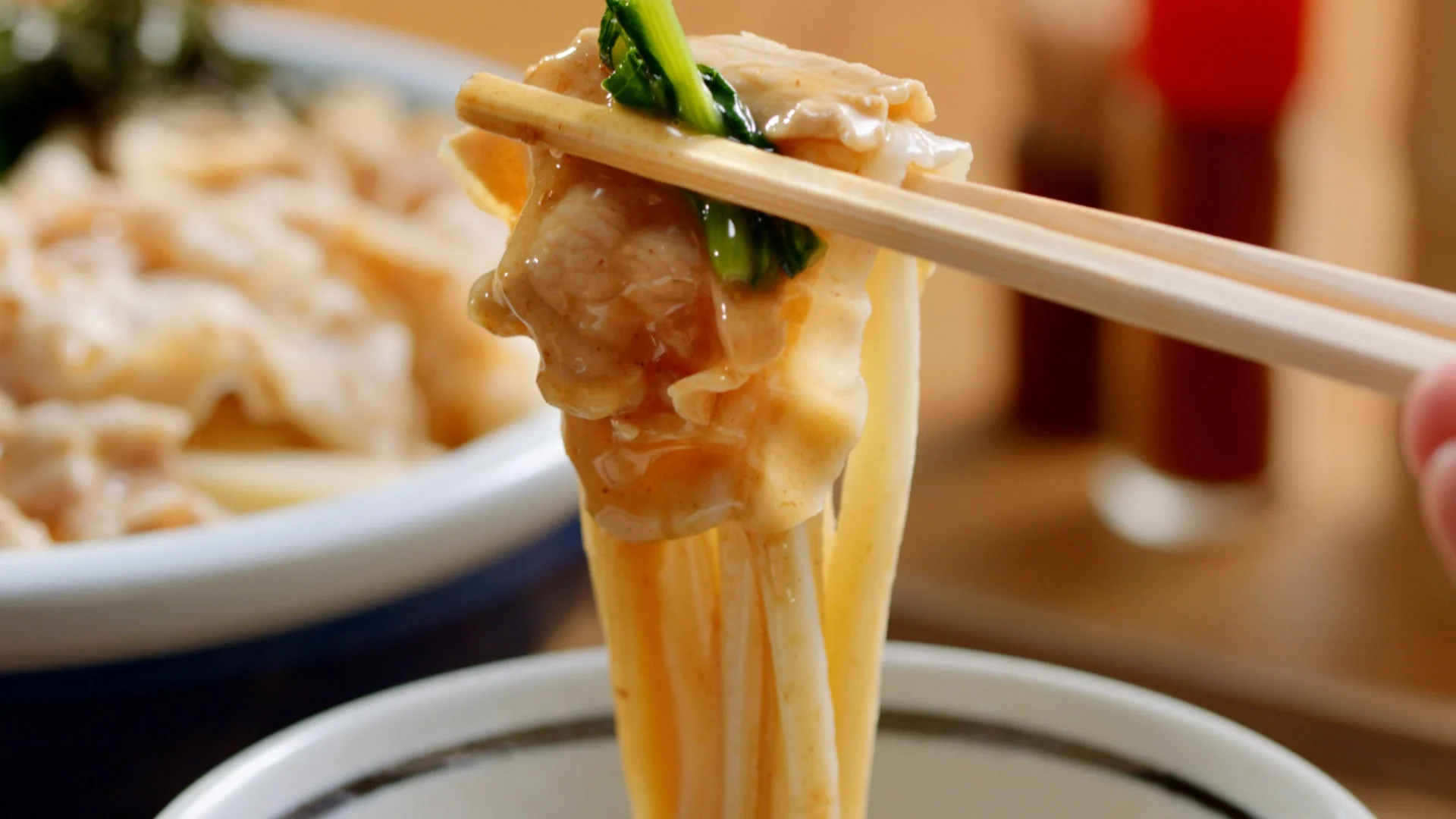 濃厚魚介つけ汁のうどん