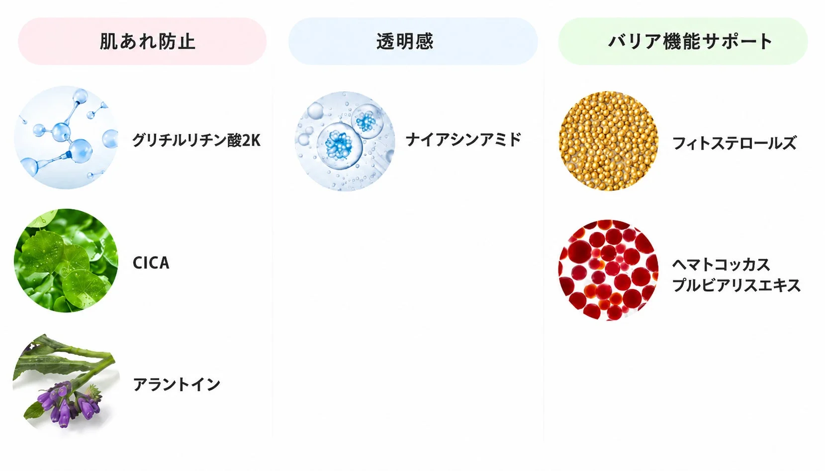美容成分の効果
