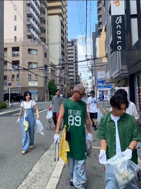 清掃活動の風景