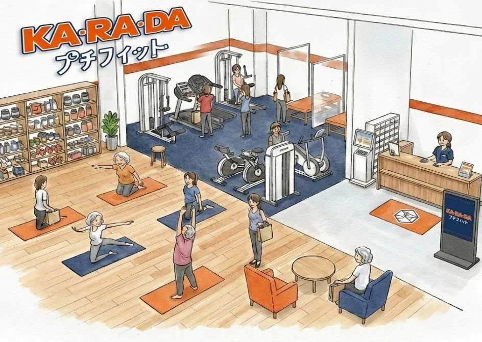 KA・RA・DA プチフィットの施設風景イラスト