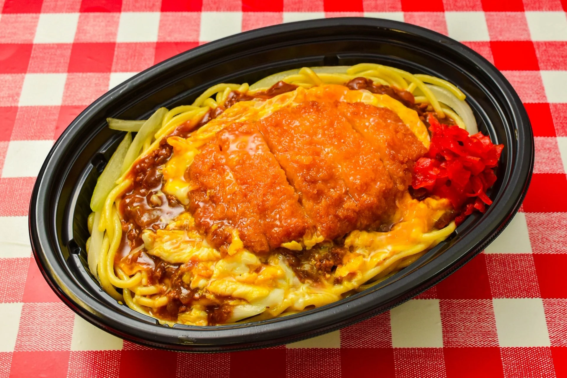 テイクアウトのあんかけスパゲッティ