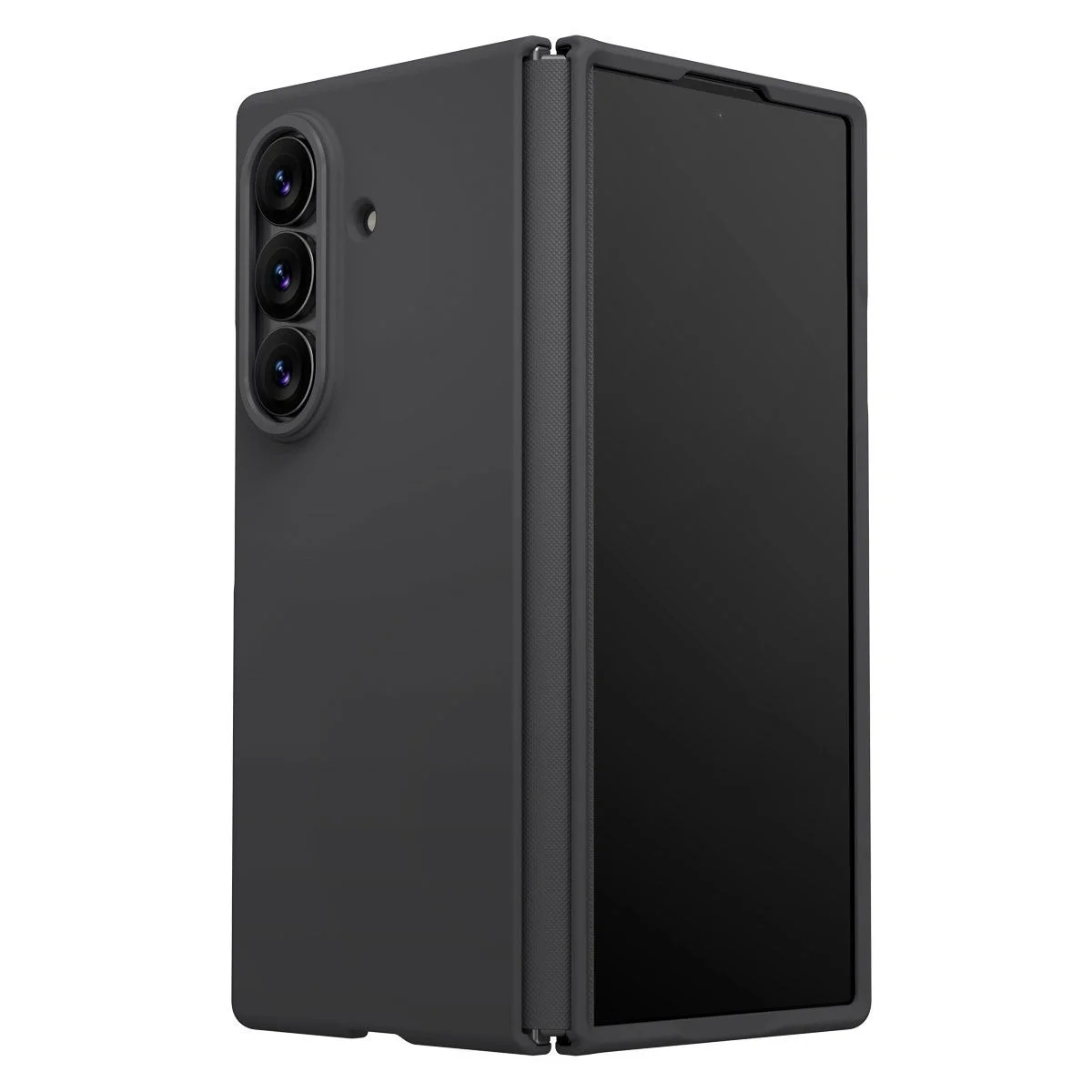 黒い折りたたみスマホケース
