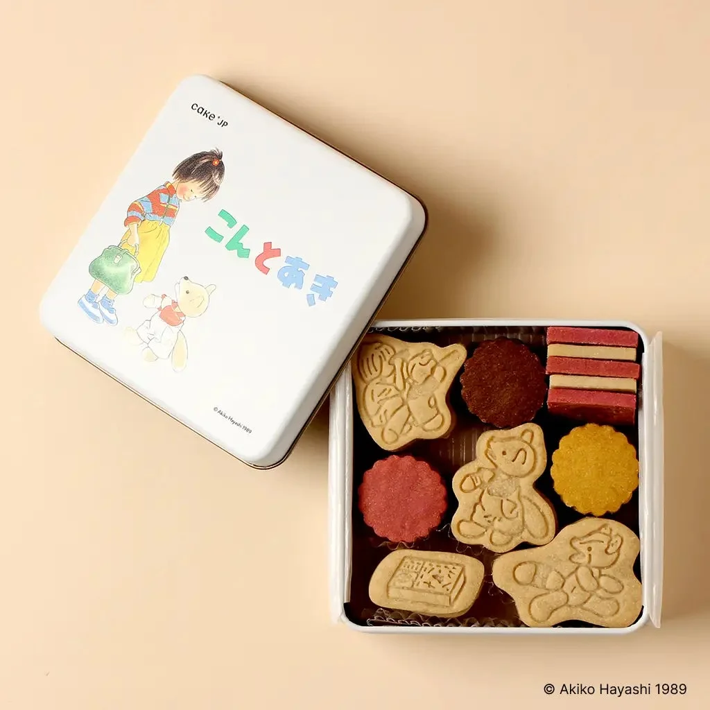 「こんとあき」クッキー缶