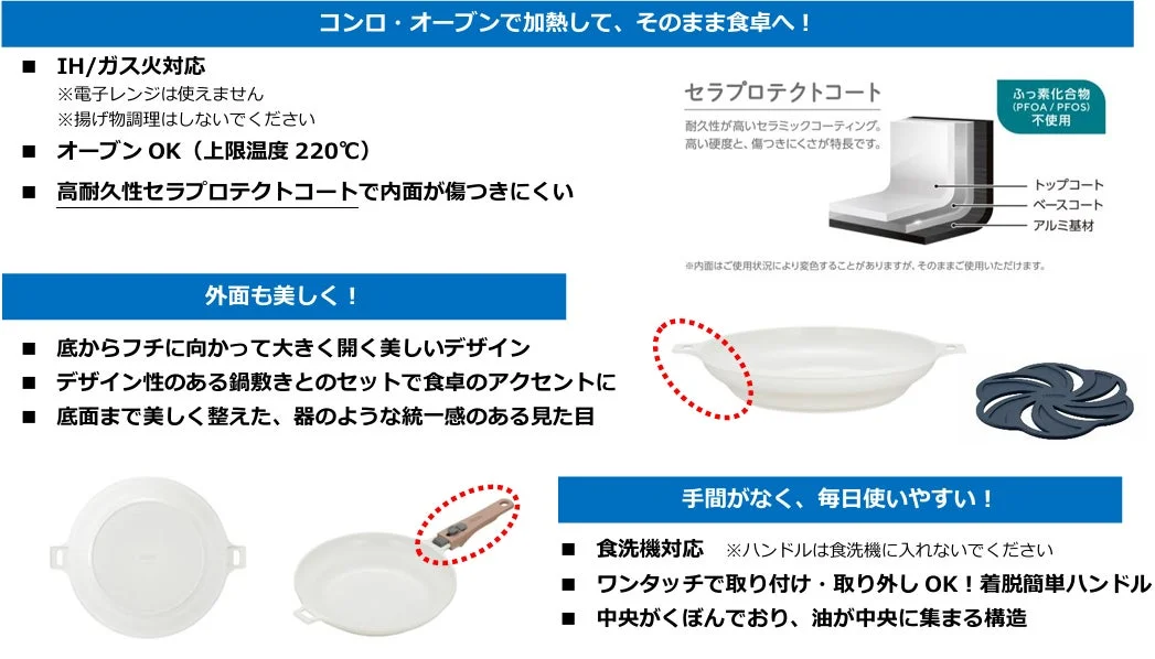 料理もできるお皿の特長