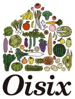 Oisixのロゴと野菜のイラスト