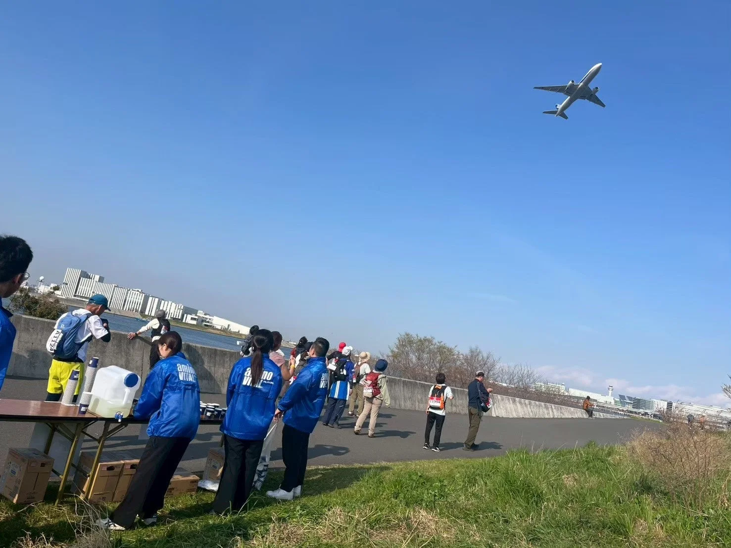 給水所と飛行機