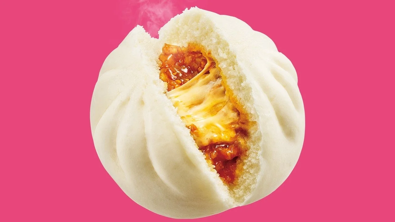 チーズタッカルビまん 断面