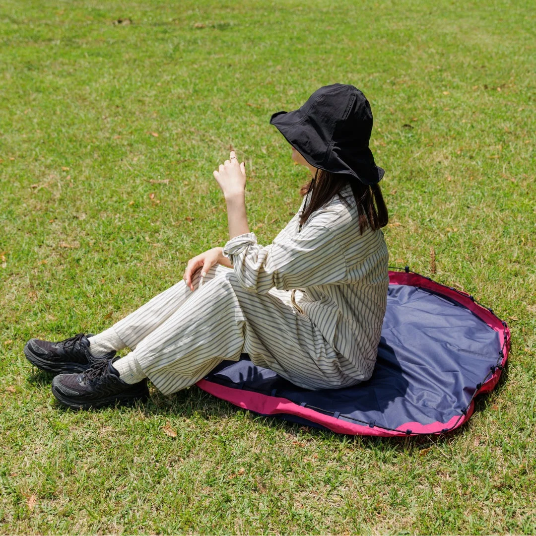 レジャーシートとして使う様子