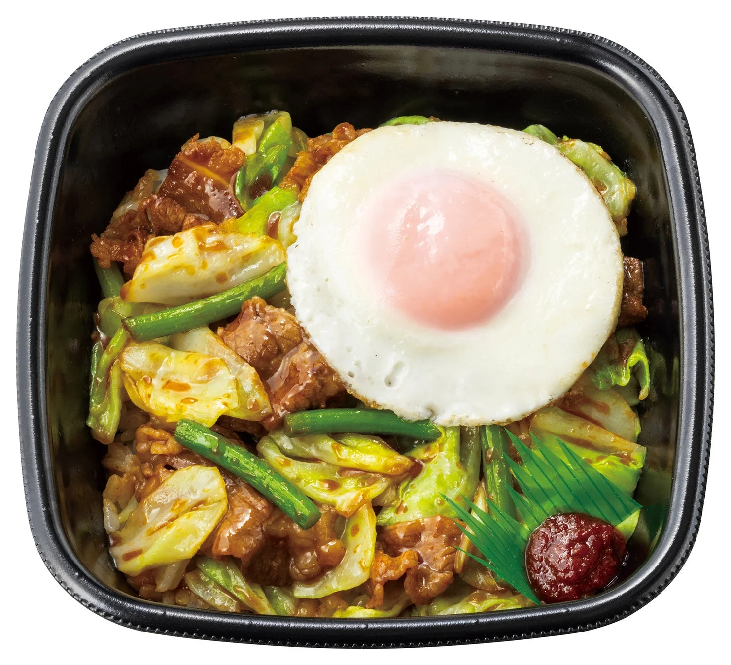 牛キャベ丼(目玉焼き)
