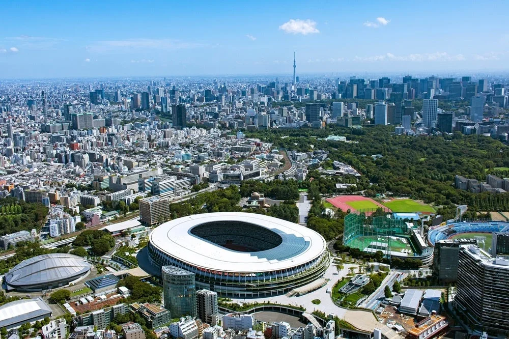 新国立競技場の航空写真