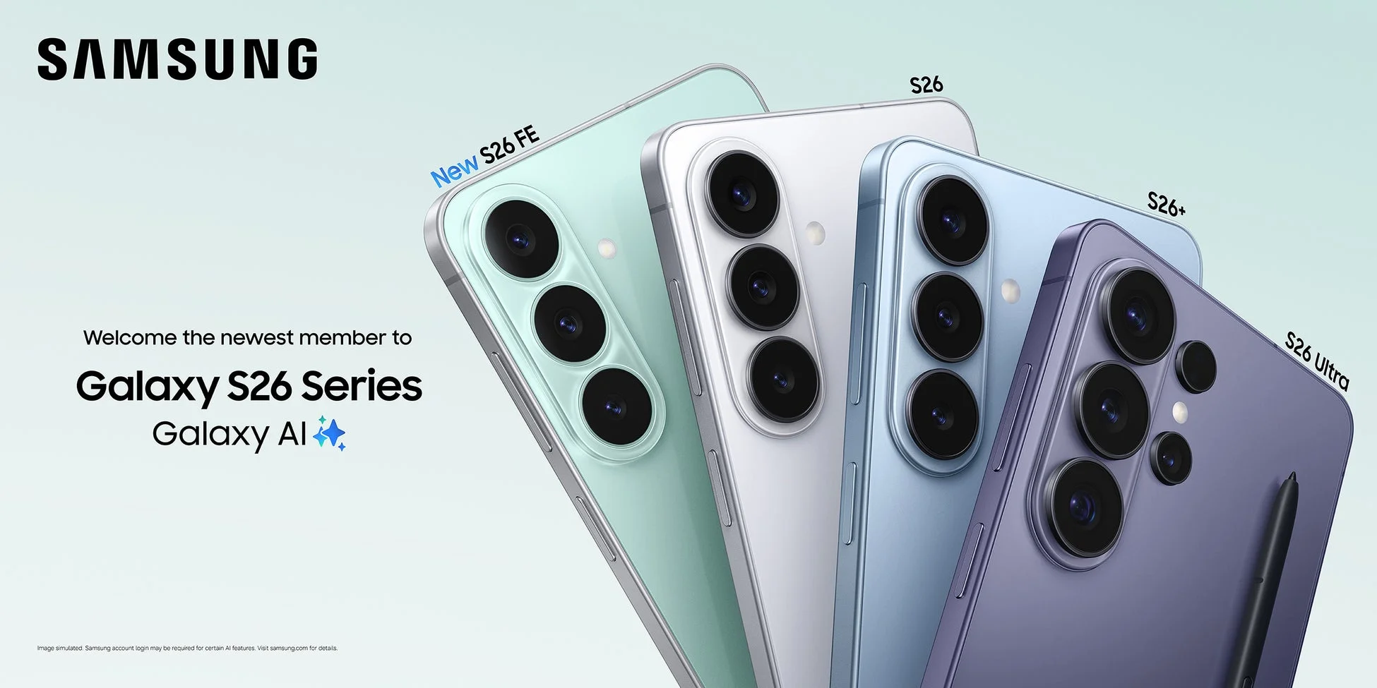 Samsung Galaxy S26シリーズのプロモーション画像