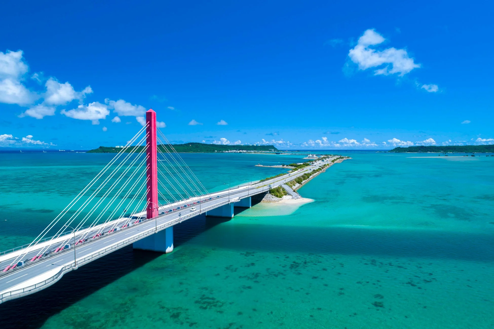 海中道路の空撮