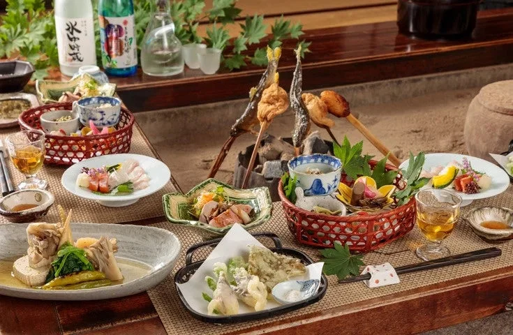 湯元長座の食事