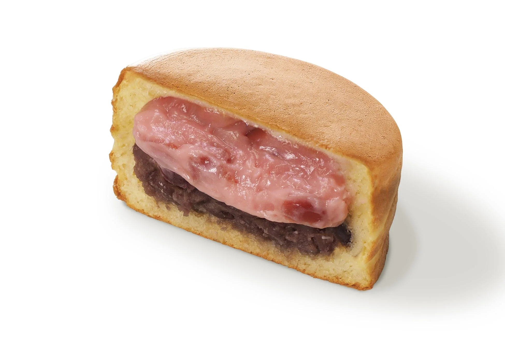 冷製 自家製つぶあんとクランベリーの大判焼 断面