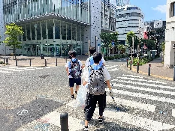競技中の参加者