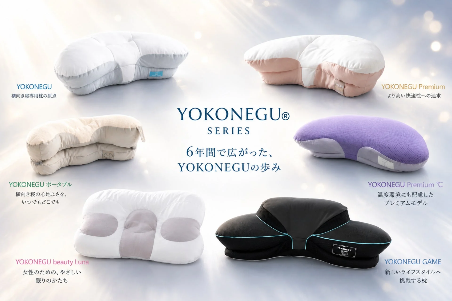 YOKONEGUシリーズの歩み