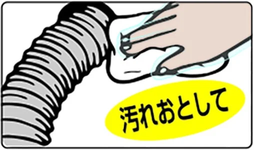 汚れを落とす