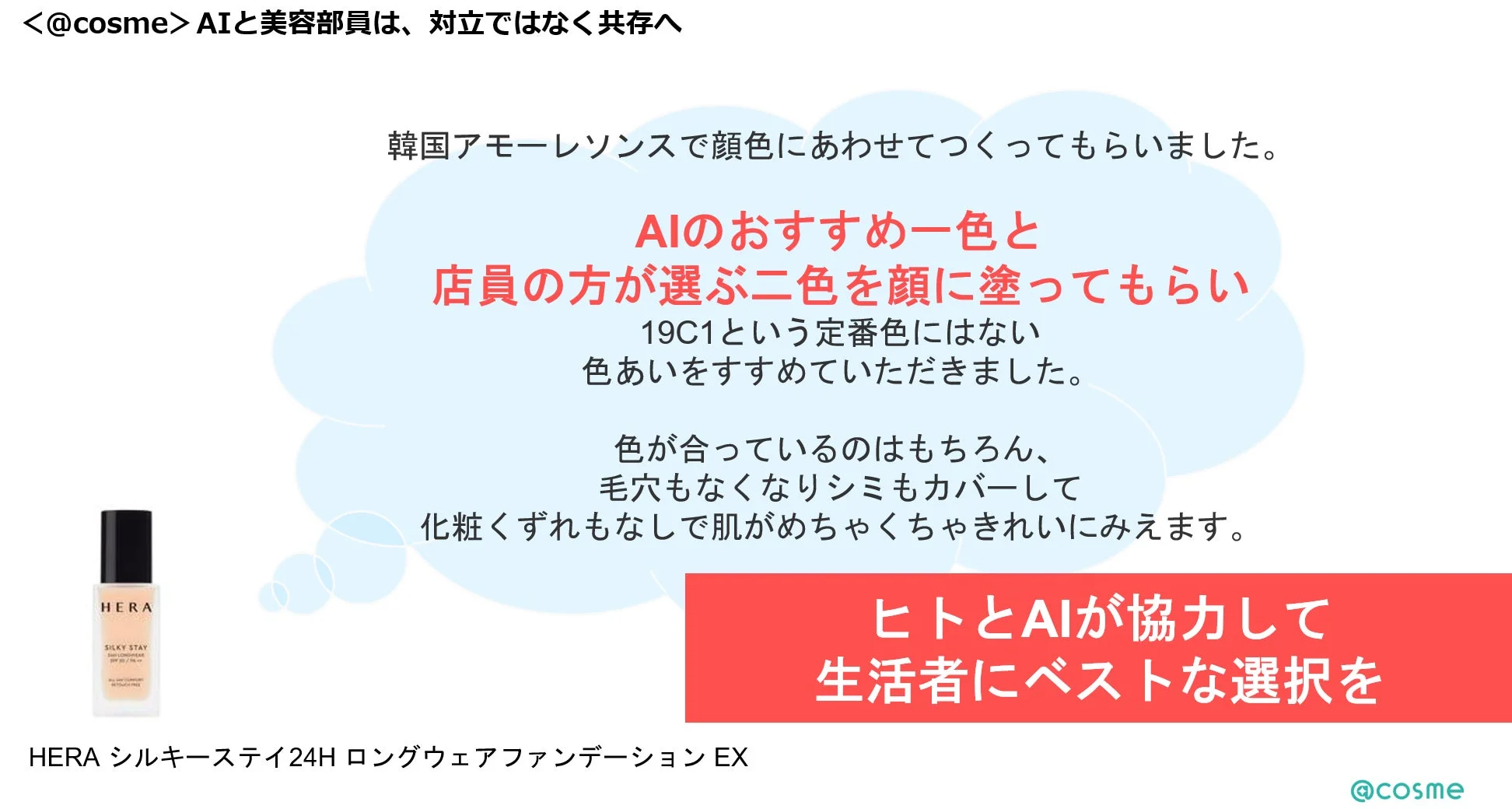 ヒトとAIが協力して生活者にベストな選択を
