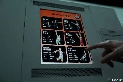 キャラクターを選ぶタブレット画面
