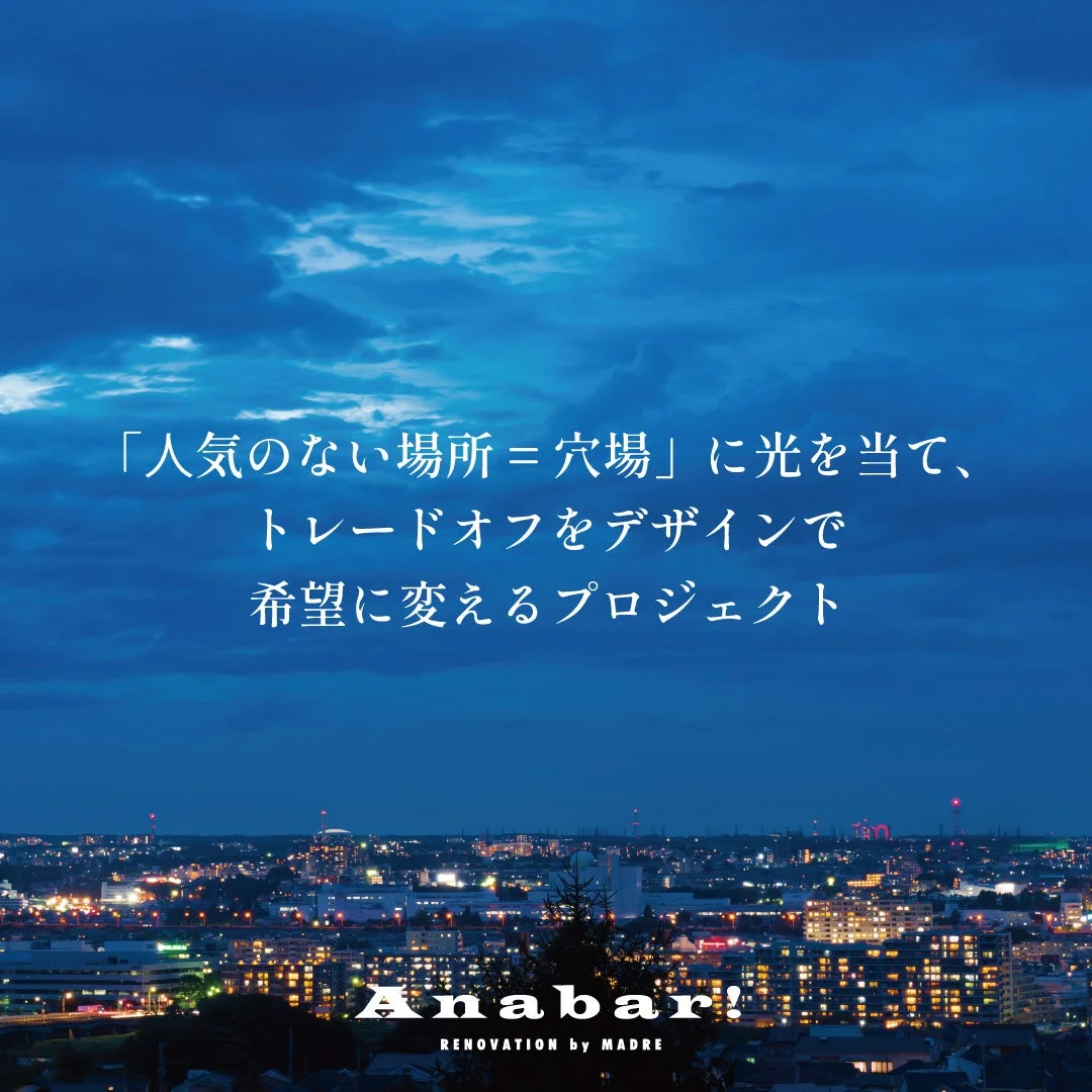 Anabar!の都市夜景とメッセージ