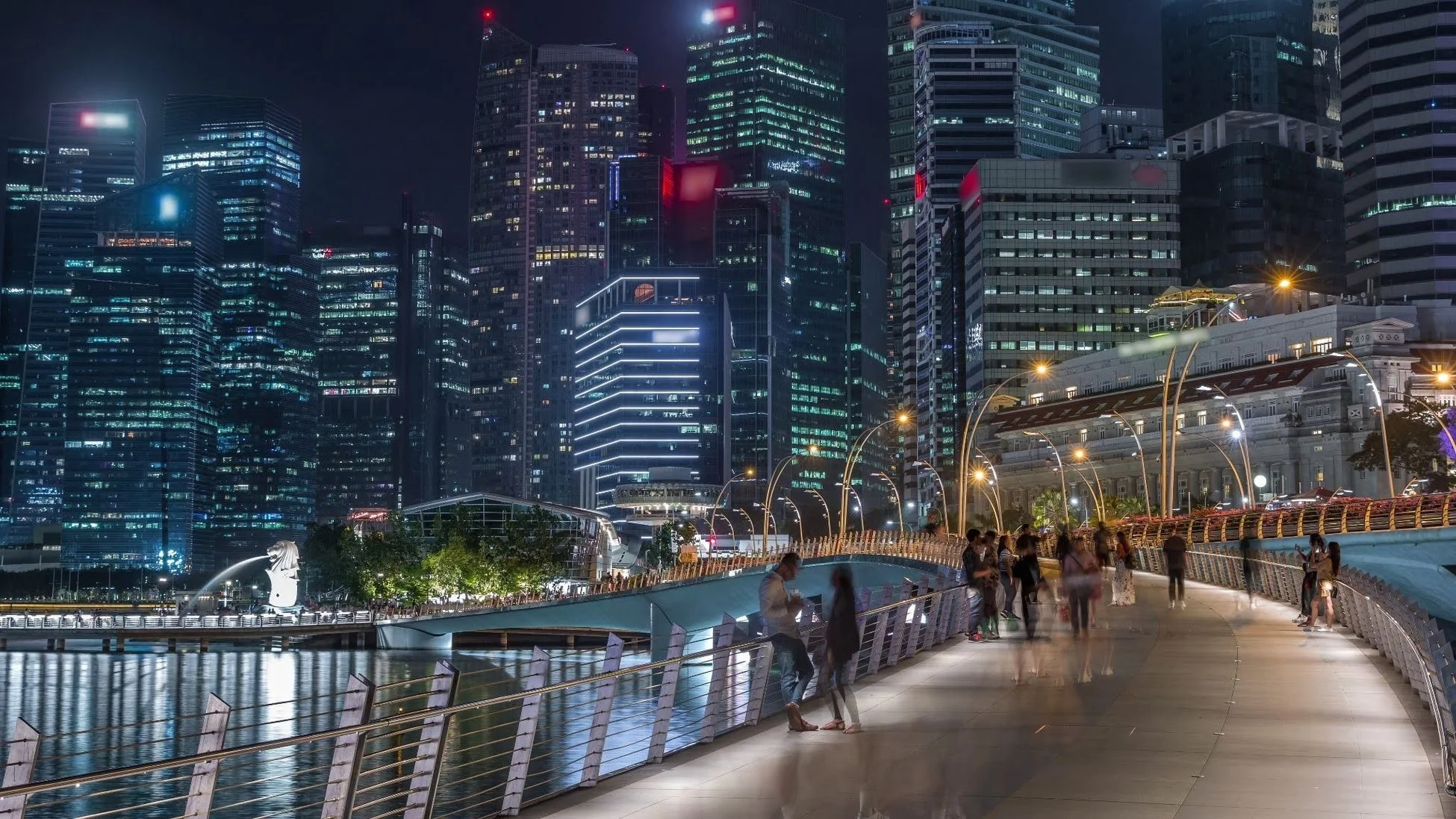シンガポール マリーナベイ夜景