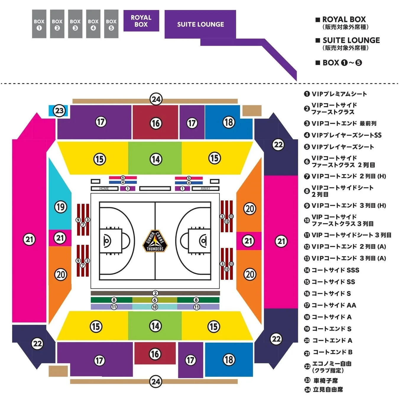 OPEN HOUSE ARENA OTA 座席図