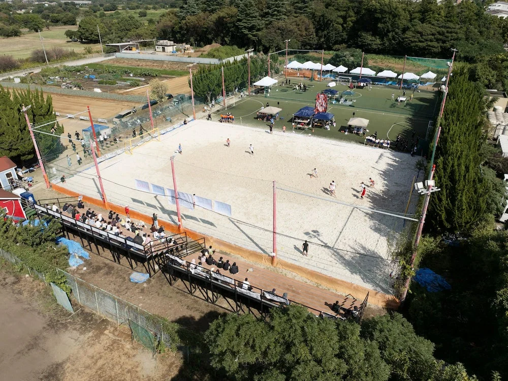 ロペビーチパークの空撮