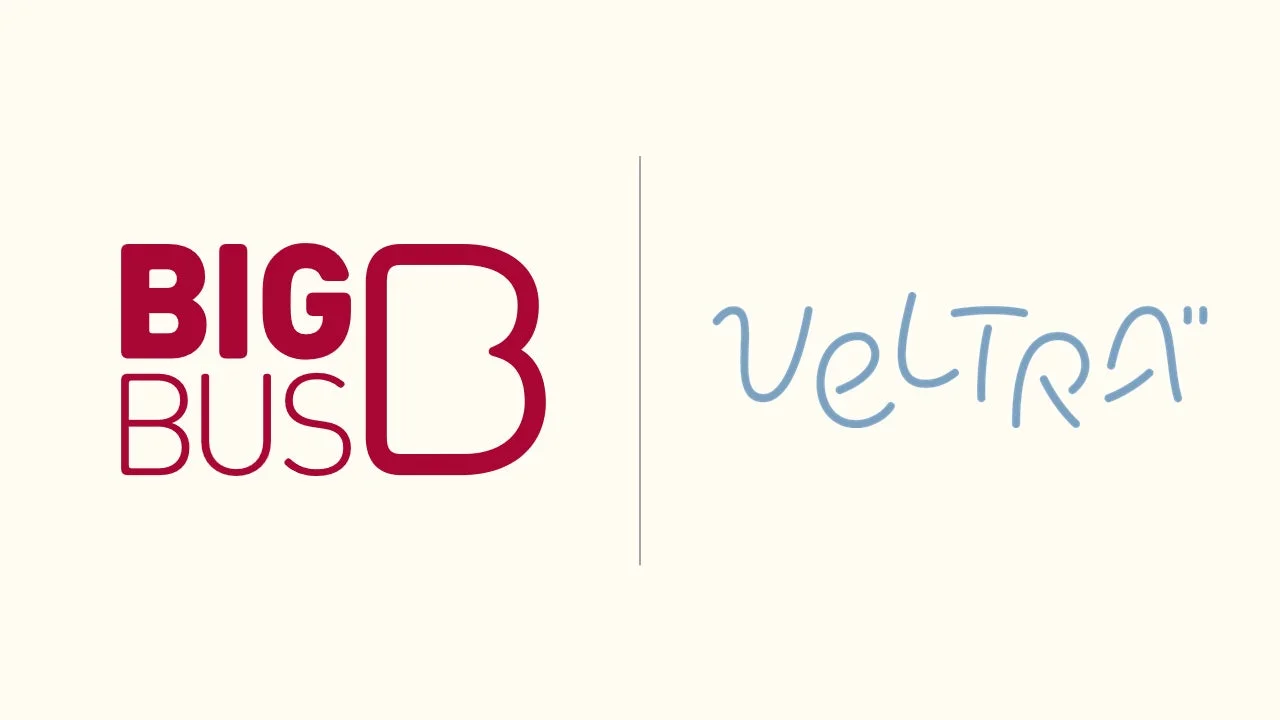 BIG BUSとVELTRAのロゴ