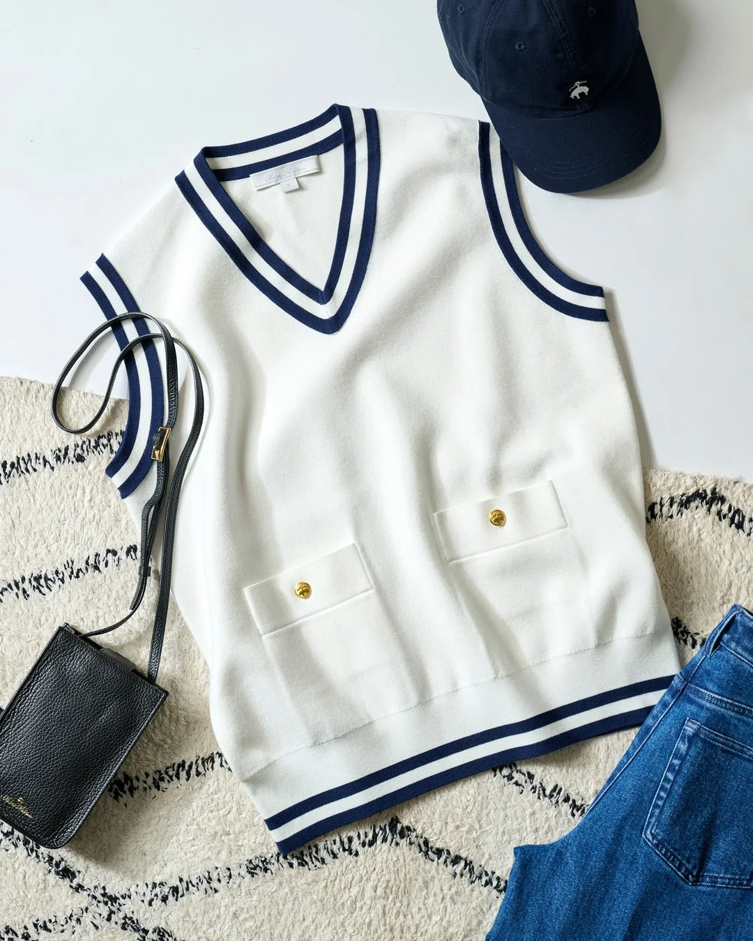 Viscose-Blend Tennis Vest