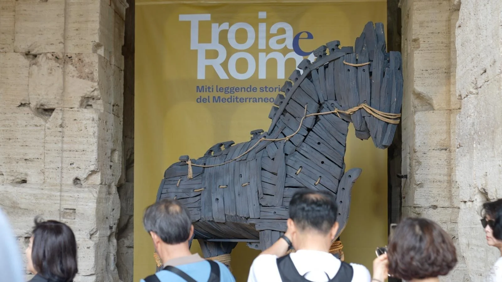 トロイの木馬、展示の様子