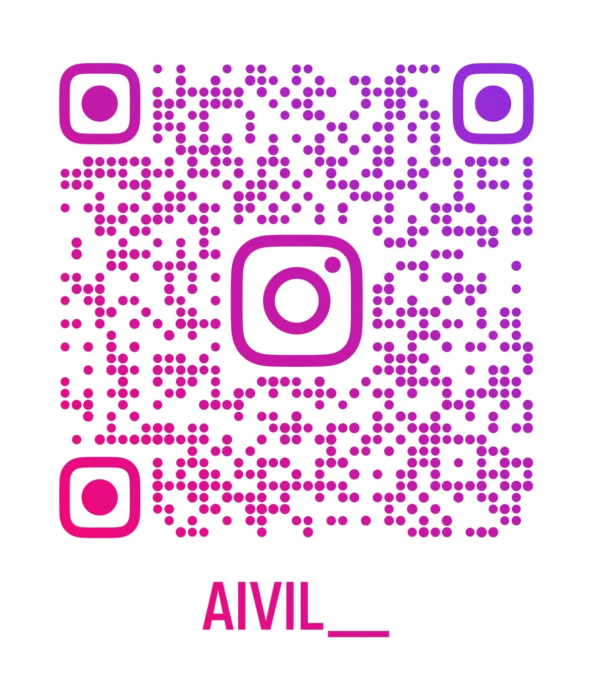 AIVIL Instagram QRコード