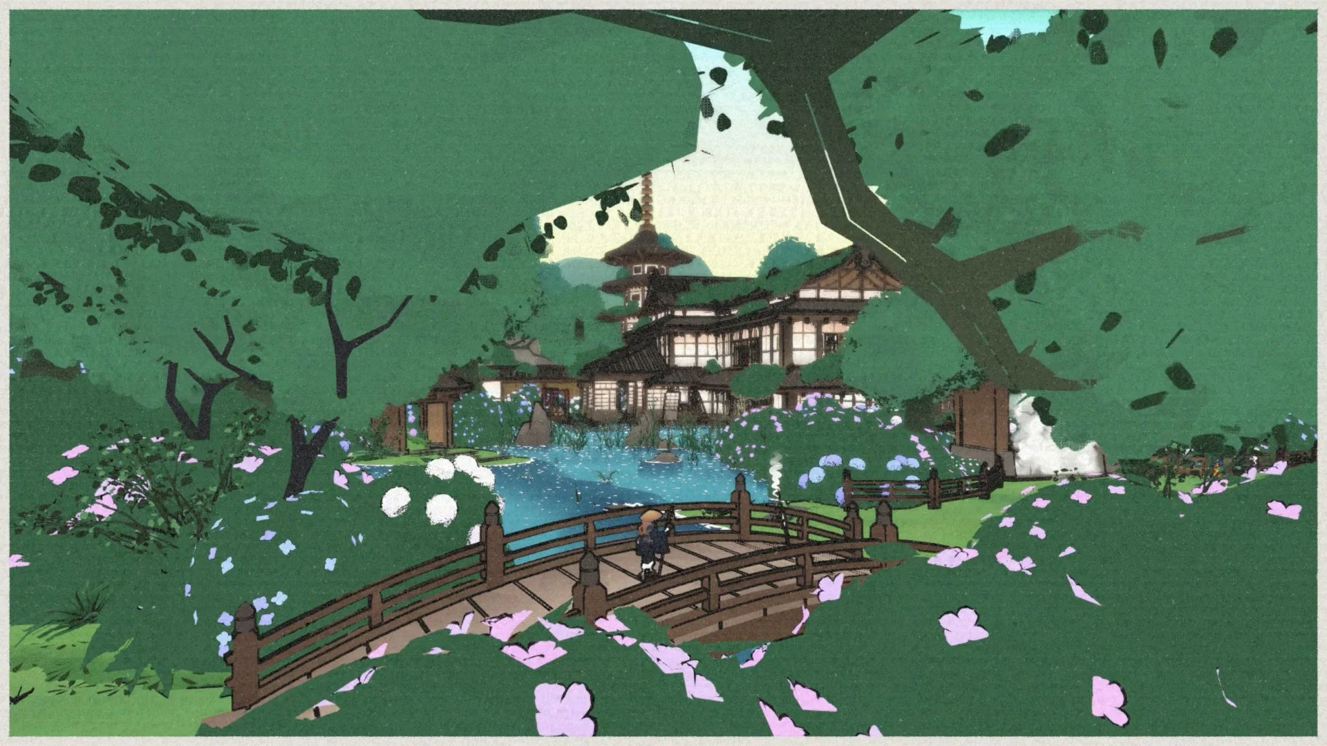 日本庭園の風景