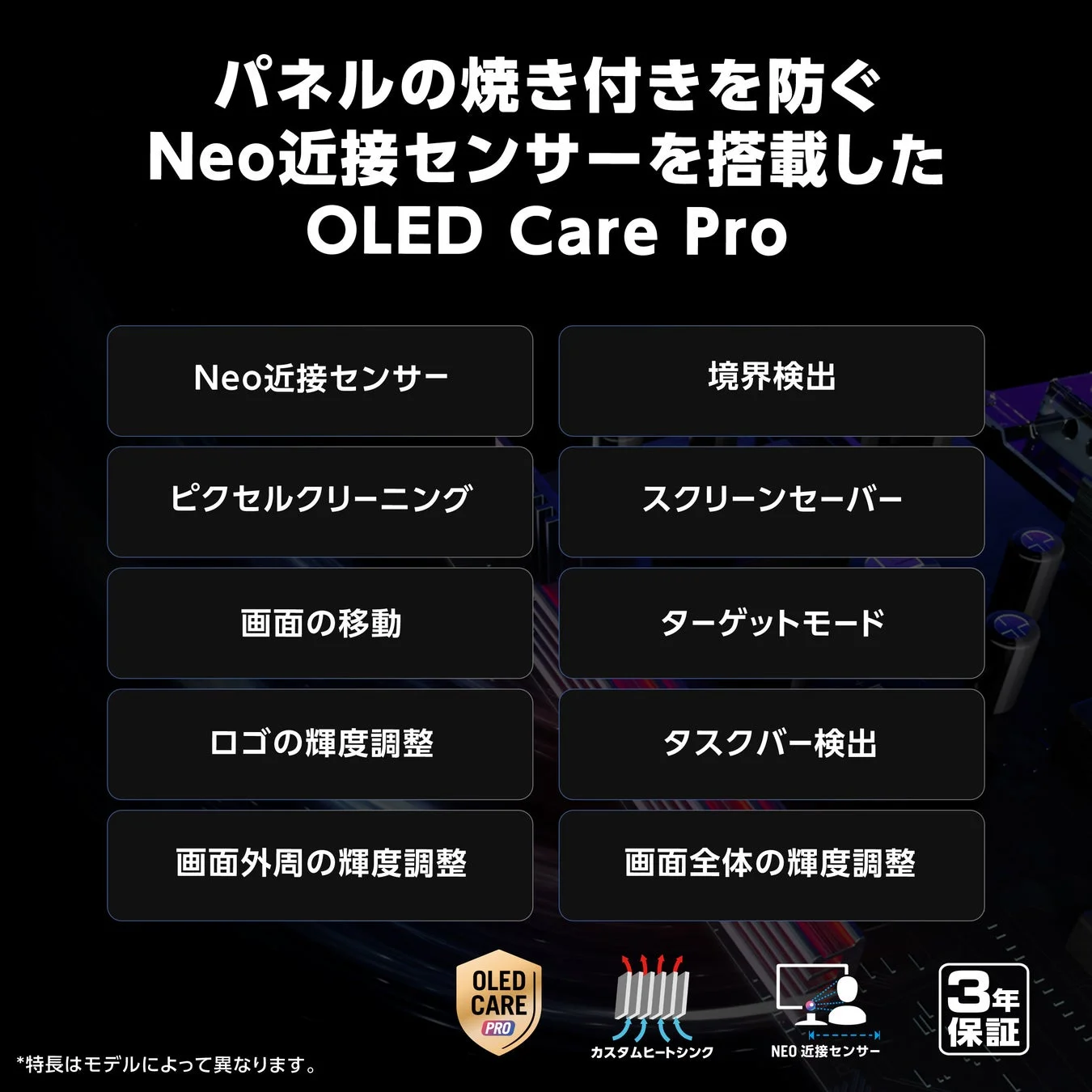 OLED Care Proの機能