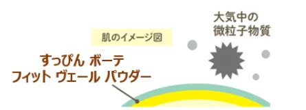 大気中の微粒子物質からの保護イメージ