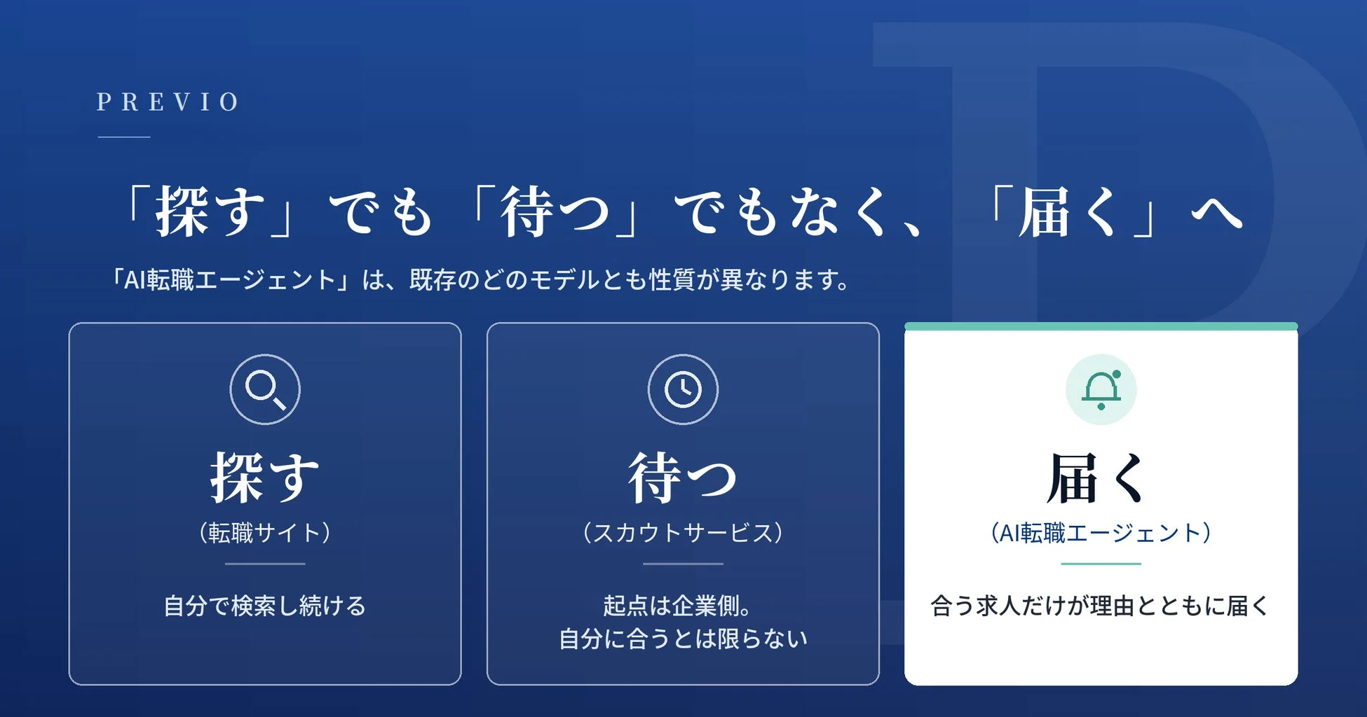 PREVIO 探すでも待つでもなく届くへ