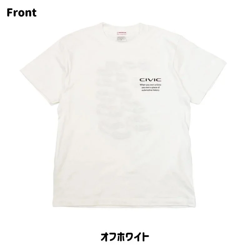 オフホワイトのTシャツのフロントデザイン