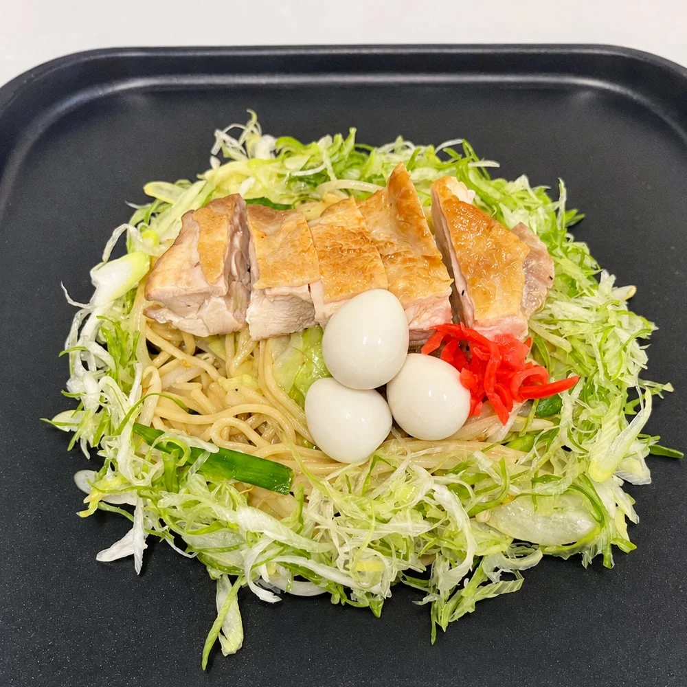 有明鶏の塩レモン焼きそば