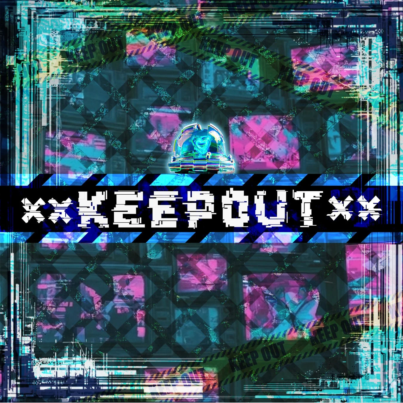 「XX KEEP OUT XX」デジタルアート