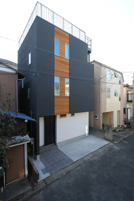 現代的なデザインの住宅の外観