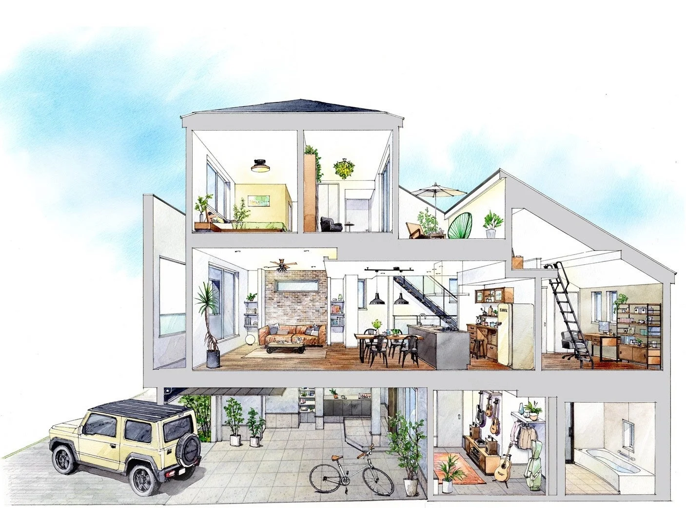 住宅断面図