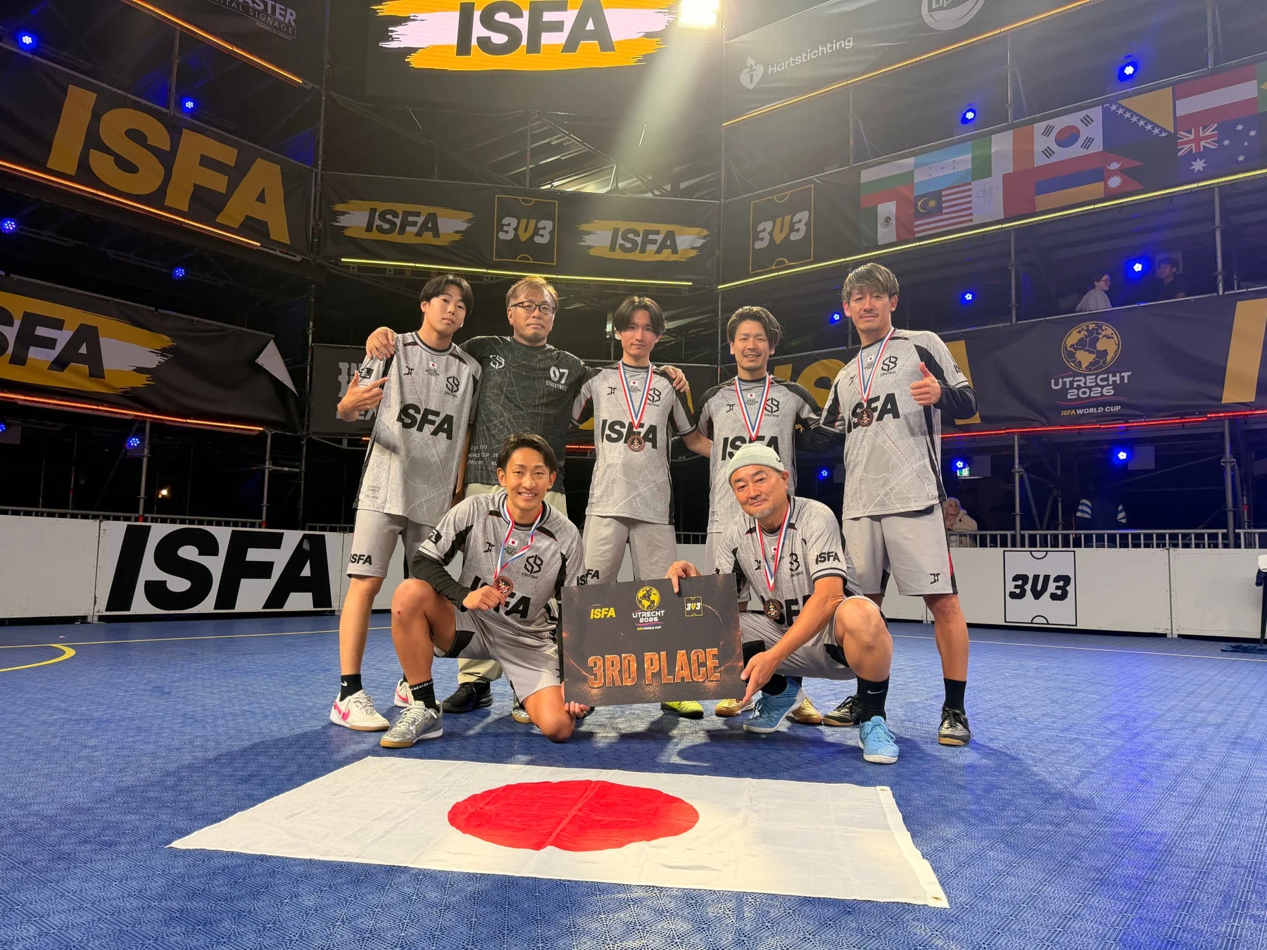 ISFA 3V3 WORLD CUP 2026で3位入賞を果たした日本代表チーム