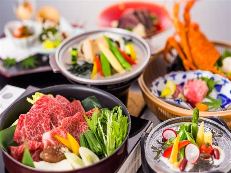 豪華な日本料理