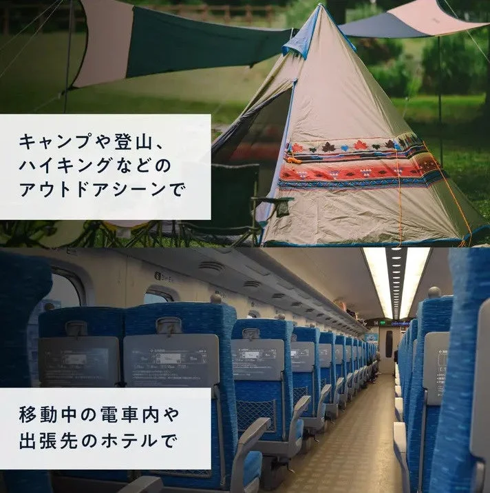 アウトドアシーンや移動中の電車内