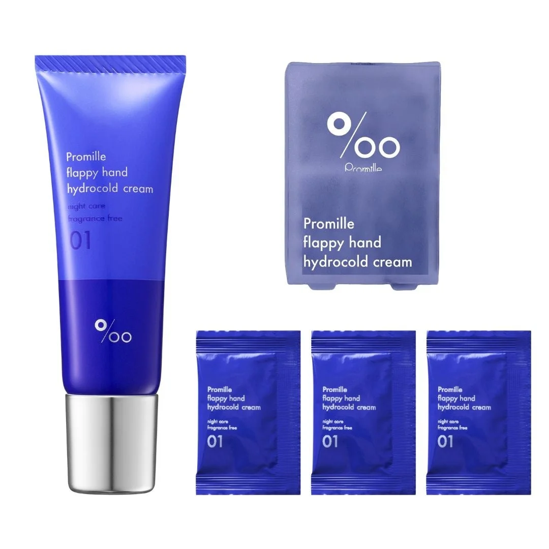 Promille flappy hand hydrocold cream night care fragrance free 01