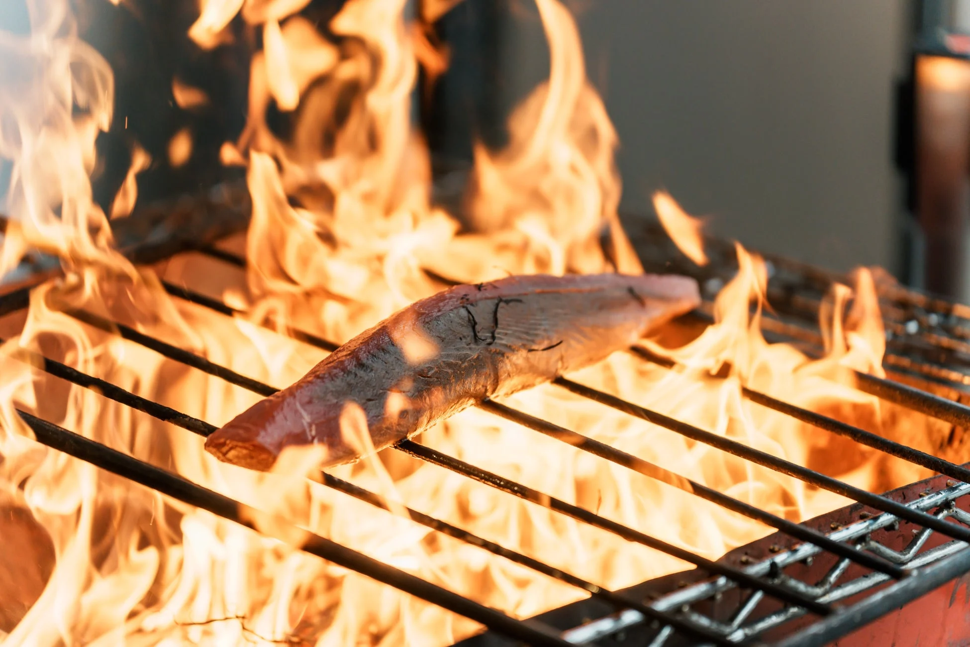 藁焼きの様子