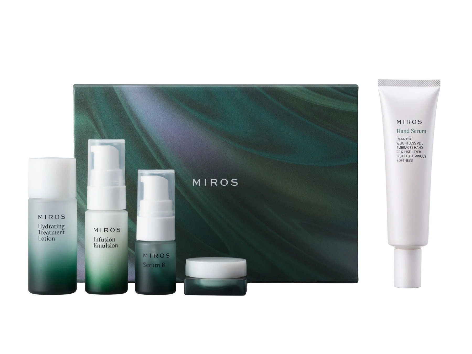MIROSブランドのスキンケア製品セット