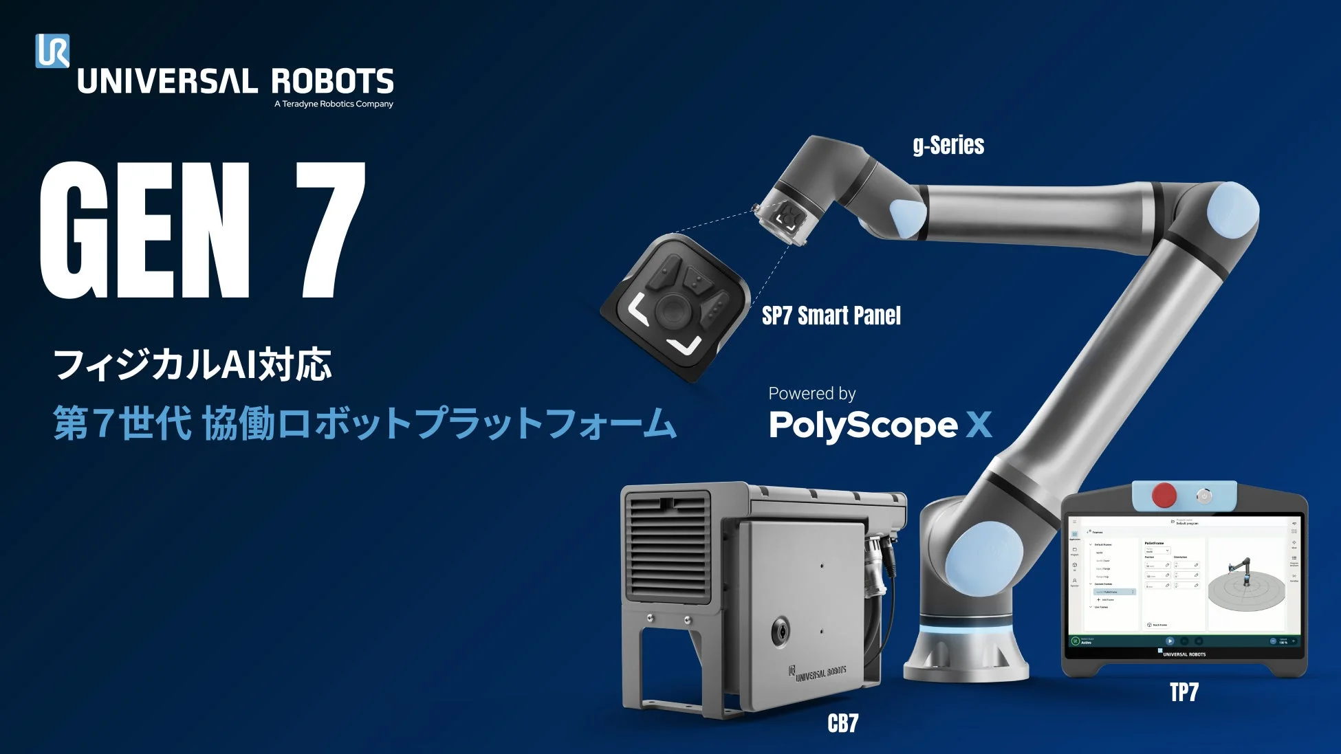 ユニバーサルロボットの第7世代協働ロボットプラットフォーム「GEN 7」